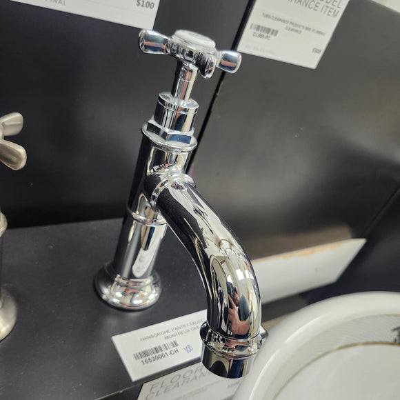Hansgrohe Axor Series Single 1 Hole Single Pantry Faucet Montreux Cross Handle Chrome Floormodel Clearance as is