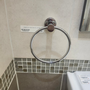 Rubinet H2O Towel Ring Bathroom Accessory Floormodel As is Clearance Chrome (H19) - 0
