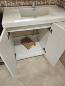 36" Aura Glossy White Art Right Hand Vanity with Countertop Combo (as is)-4