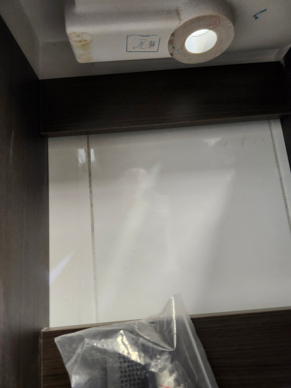 Rubi Vanity 18 x 10 Base with drawer and sink tona as is floormodel clearance l14