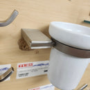 Vida 940 Series Toilet Brush Holder Bathroom Accessory Floormodel Sold As is-2
