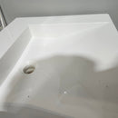 Duo 24 x 17 3/4 Countertop Vanity Sink no Overflow White Floormodel As Is i15-4