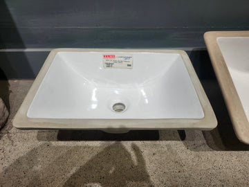 Vida Undermount Bathroom Sink 18.1 x 11 Rectangular Logic White Floormodel As Is Etobicoke