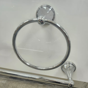 Towel Ring Bathroom Accessory Chrome Floormodel Clearance As Is