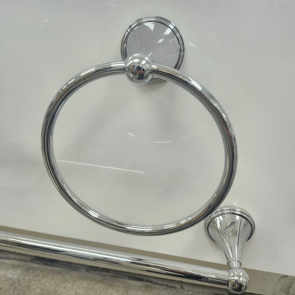 Towel Ring Bathroom Accessory Chrome Floormodel Clearance As Is