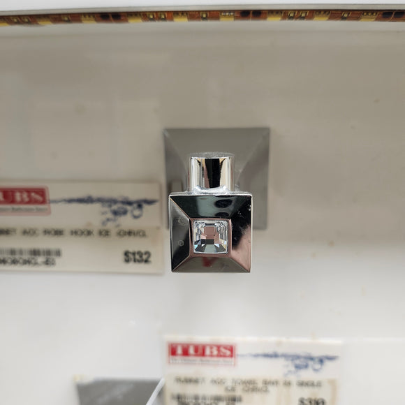 Rubinet Ice Robe Hook Floormodel Sold As Is Chrome Floormodel Clearance as is