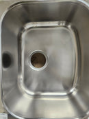 Undermount Stainless Steel Kitchen Sink 2 Bowl 38 1/4 x 21 1/4 With basket Floormodel Clearance As is-3