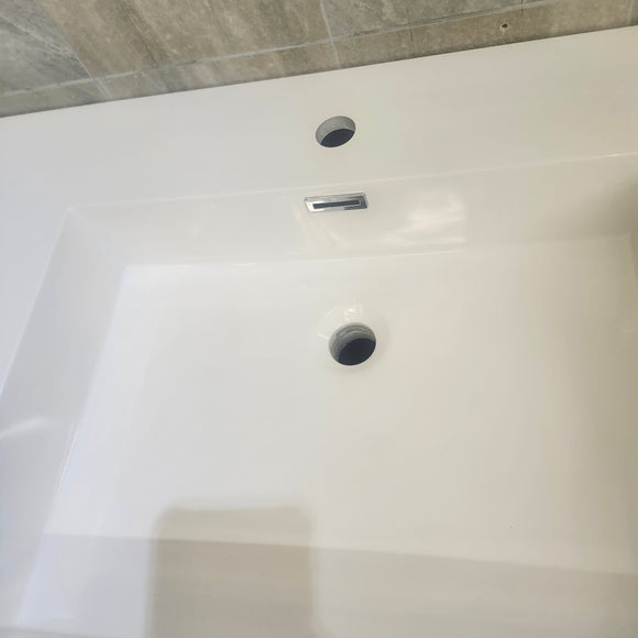 Aura Plato 72 x 21 Vanity and Countertop Sink Combo Floormodel Clearance As is m4