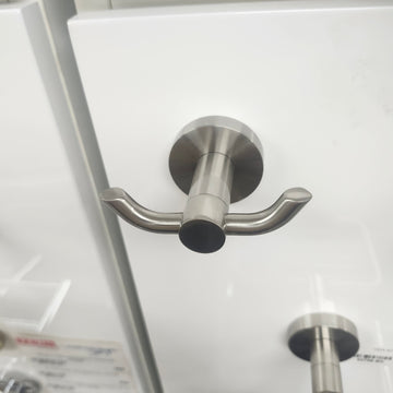 Vida 927 Series Double Robe Hook Bathroom Accessory Floormodel Clearance As Is - 0