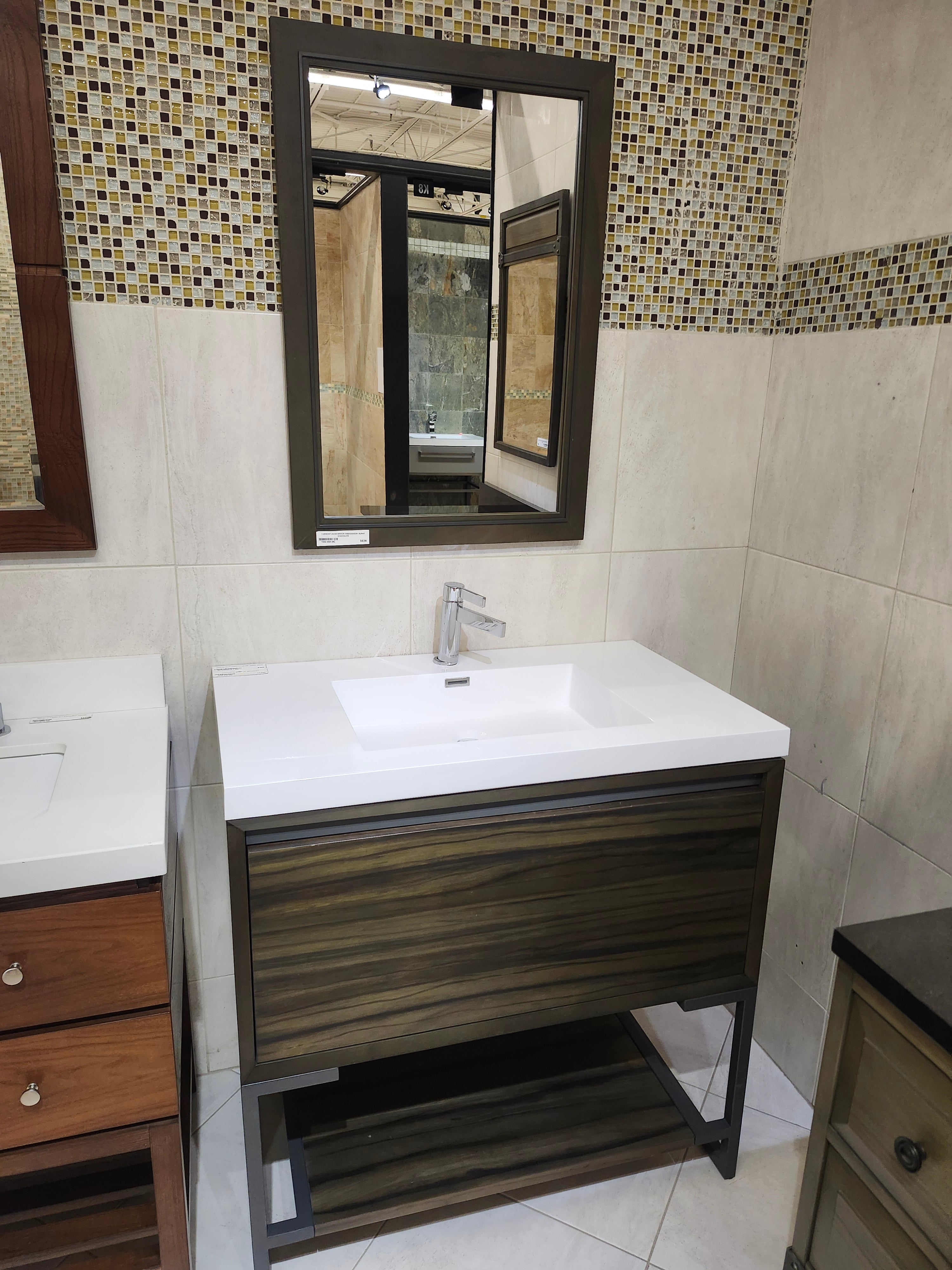 36" Fairmount M4 Vanity & Countertop Combo with Mirror (as is)