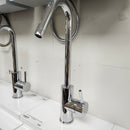 Single Hole Bathroom Faucet with Lever Handle Floormodel As Is-1