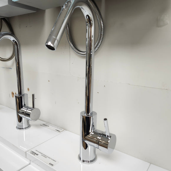 Single Hole Bathroom Faucet with Lever Handle Floormodel As Is