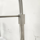 Franke Gneck Kitchen Faucet Floormount clearance Sold As Is Brush Nickel-11