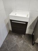 Rubi Vanity 18 x 10 Base with drawer and sink tona as is floormodel clearance l14-1
