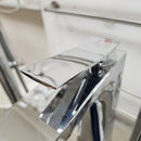 Vida Wave Floormount Tub Filler with Hand Held Shower Head and Lever Handle Floormodel Clearance as Is-6