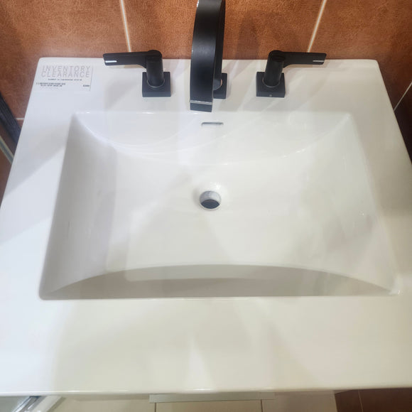 24" Vida Elements Vanity and Countertop Combo with Mirror (as is) j3