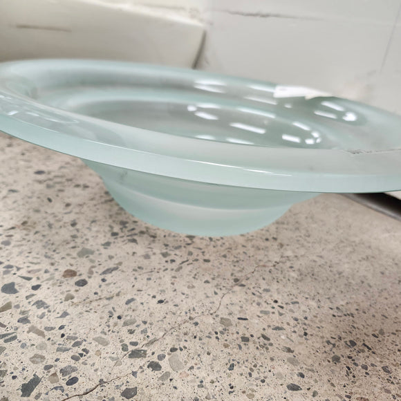 Tempered Glass Vessel Bathroom Sink clear Floormodel Clearance