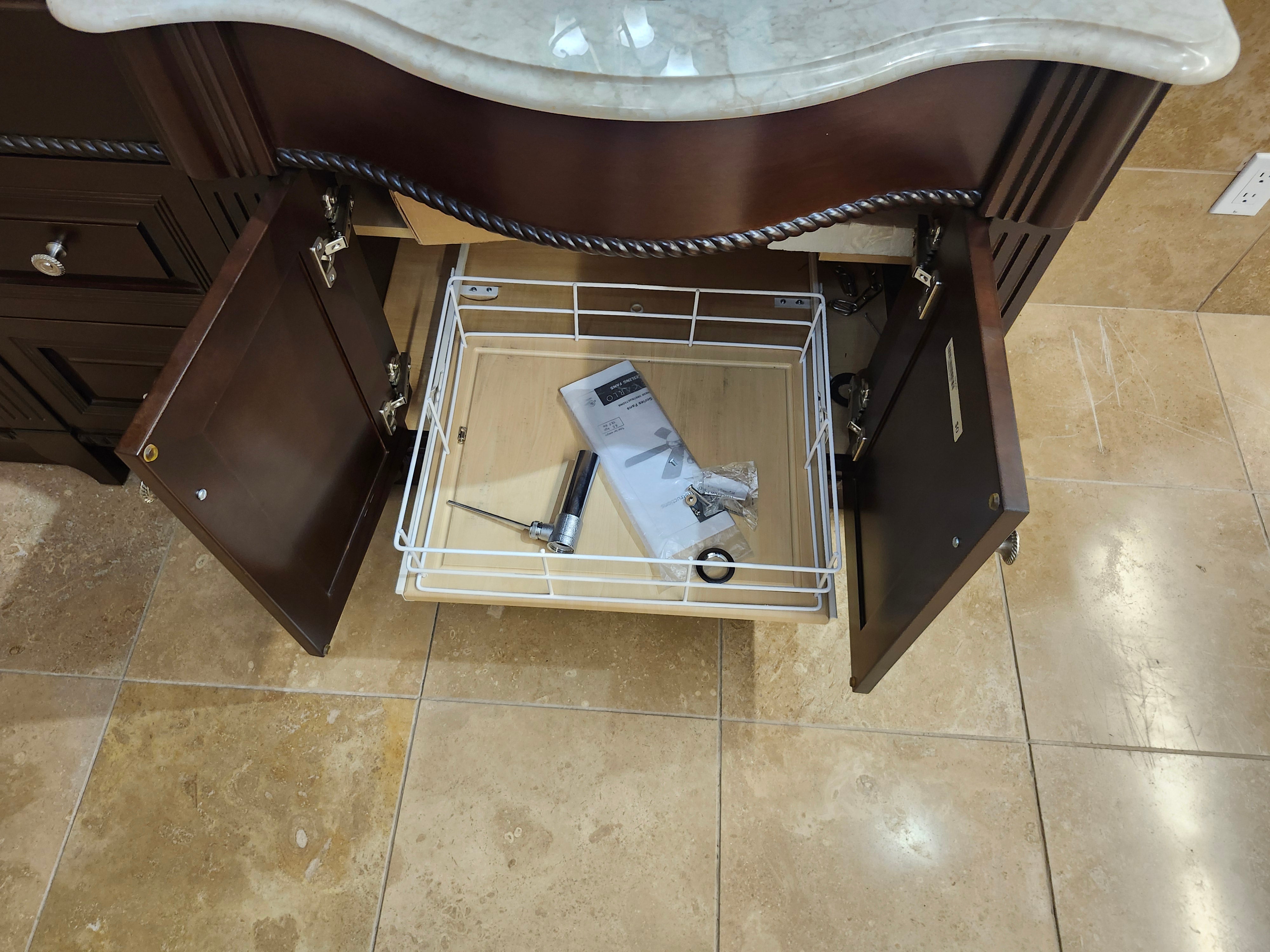 55" Vanico Victorian Vanity Combo (as is)
