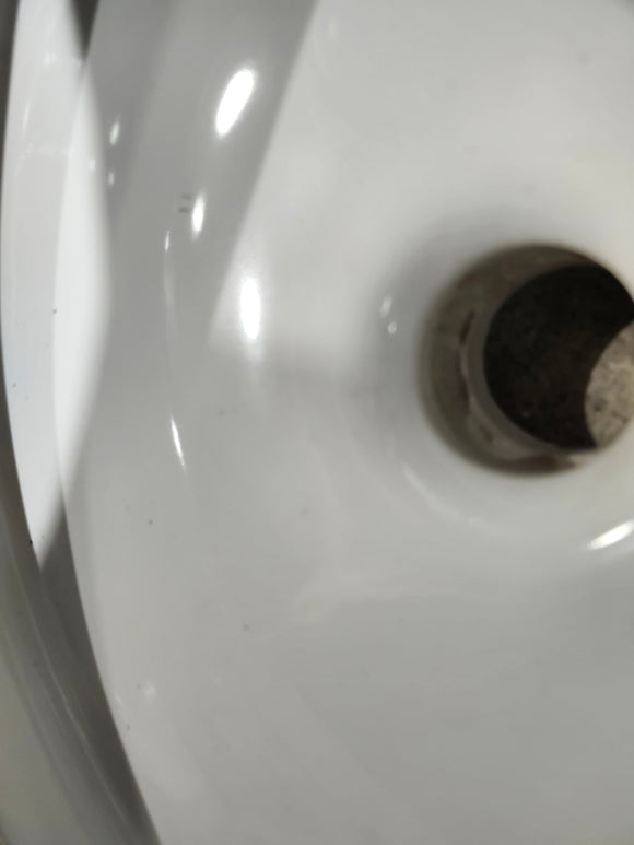 Kohler Undermount Lavatory 14 Inch Round Vertcyl White Floormodel Clearance As is