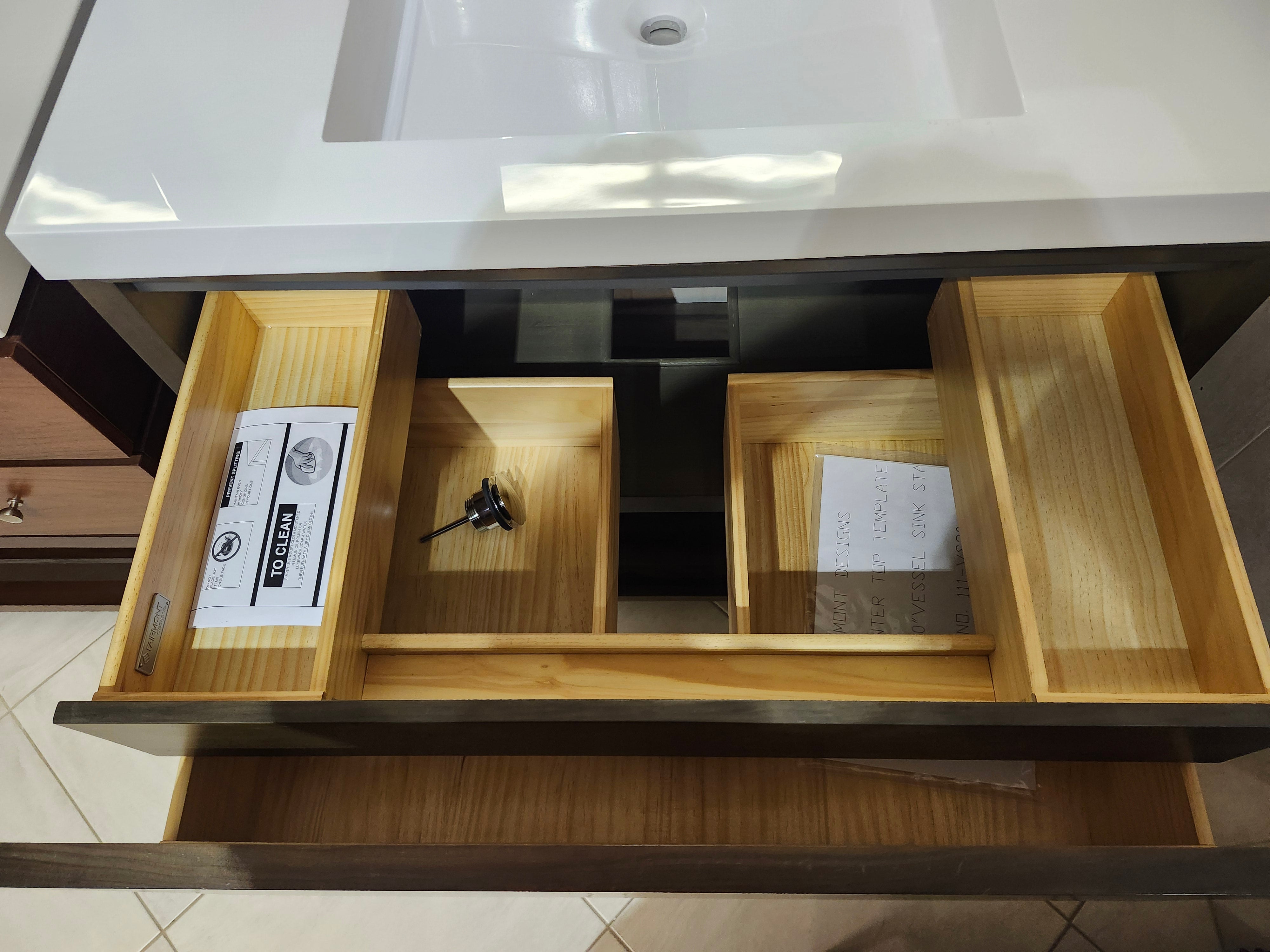 36" Fairmount M4 Vanity & Countertop Combo with Mirror (as is) - 0