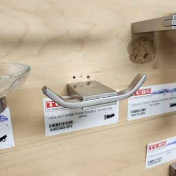 Vida 940 Series Double Robe Hook Bathroom Accessory Floormodel Sold As is