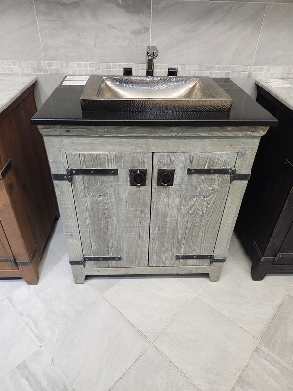 30" Native Vanity & Countertop Combo with Drop-in Sink (as is)