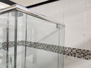 D&M Shower Door 66-88 Chrome hardware Clear Doors Floormodel Clearance l5-3