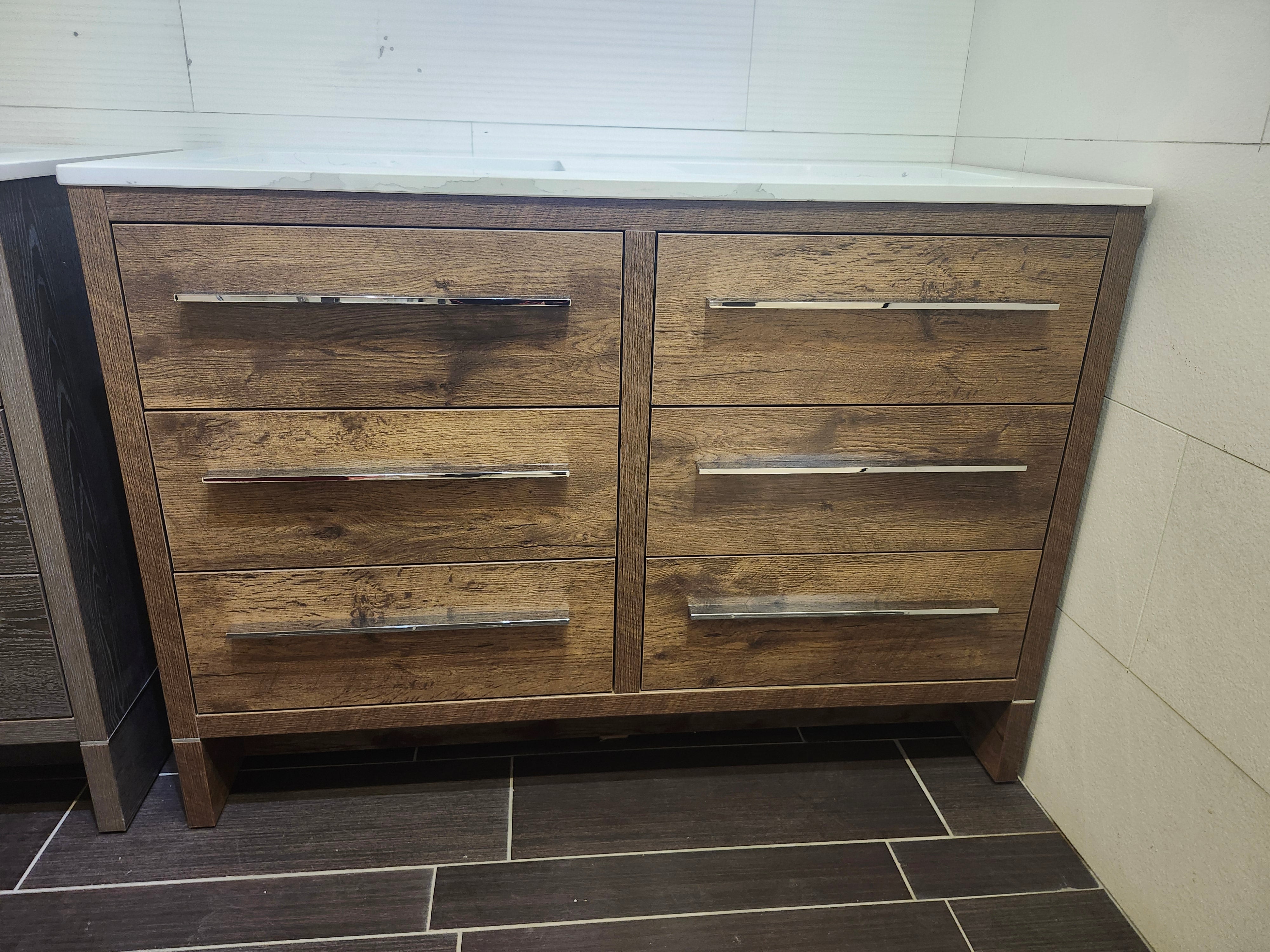 48" Aura Vanity with Countertop Combo (as is) - 0