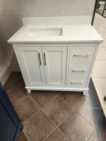 37" Madison Vanity and Countertop Combo (as is)