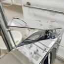 Vida Wave Floormount Tub Filler with Hand Held Shower Head and Lever Handle Floormodel Clearance as Is-7