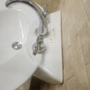 Two piece Pedestal Combo White Floormodel Clearance As Is (H15)-11