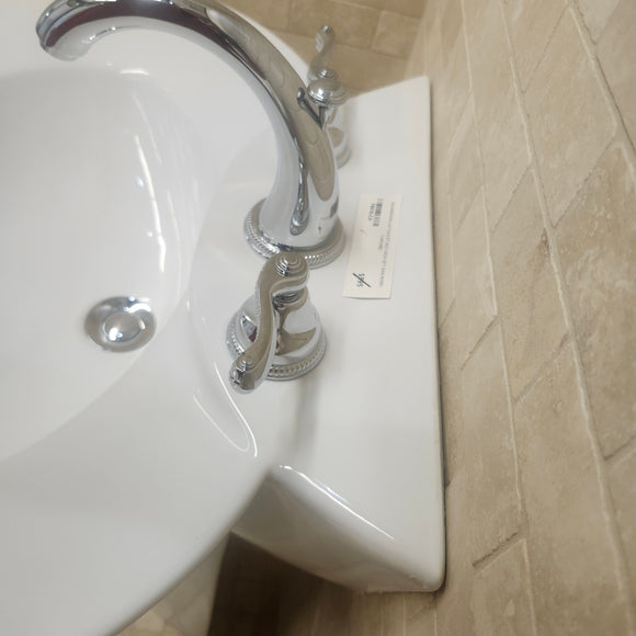 Two piece Pedestal Combo White Floormodel Clearance As Is (H15)