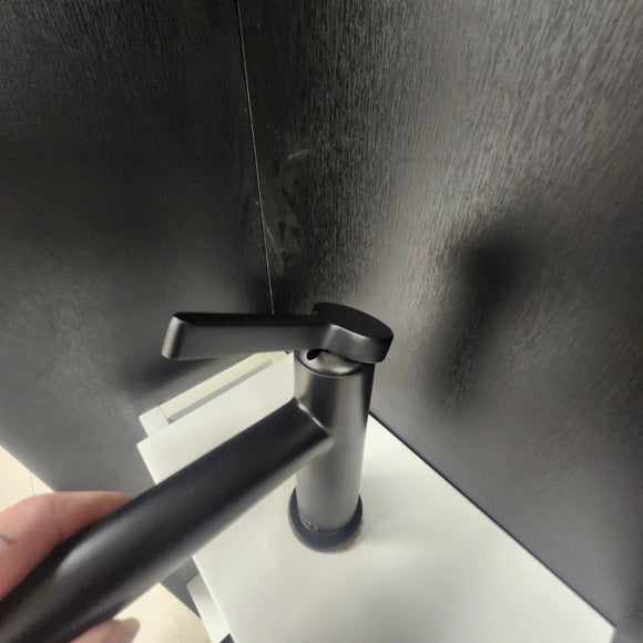 Riobel Single Hole Matte Black Faucet Floormodel Clearance Sold as is (153)