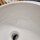 BDI 19 Inch Round White Vessel Vanity Sink Floormodel As is M10-6