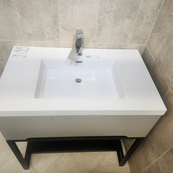Aura Urban Vanity and Countertop Sink Combo Floormodel Clearance As Is J4