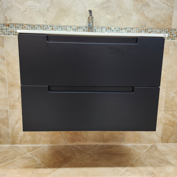 Ico 31 x 18 Coda Wallmount Vanity With Countertop Sink Combo Floormodel Clearance Sold As Is (H10)