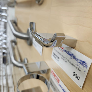 Vida 940 Series Double Robe Hook Bathroom Accessory Floormodel Sold As is - 0