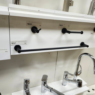 Unity 939 Series 24 Inch Towel Bar Bathroom Accessory Black Finish Floormodel Clearance As Is