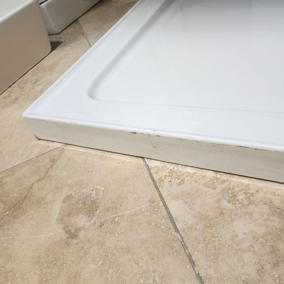 48 x 32 Acrylic Shower Base White Floormodel Clearance As is i15