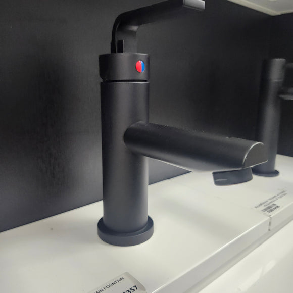Unity Fountain Blue Single Hole Black Matte Faucet Floormodel Clearance Sold As is (153)