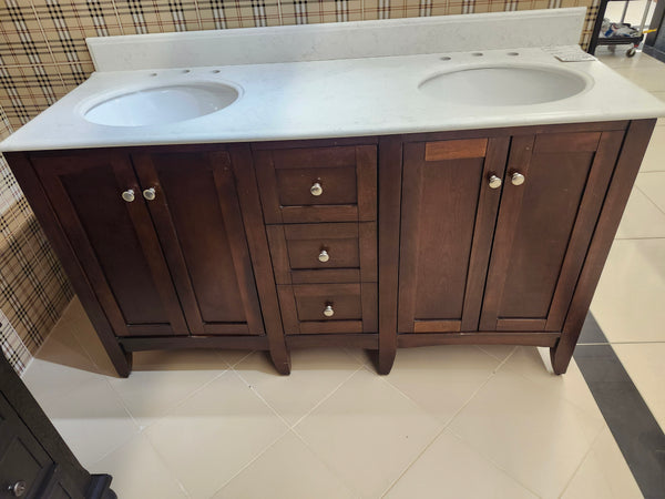 60" Fairmount Vanity & Countertop Combo