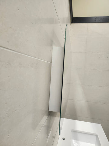 Vida Vanity Mirror Ovo 47 x 24 x 2 White Floormodel Clearance m5 - 0