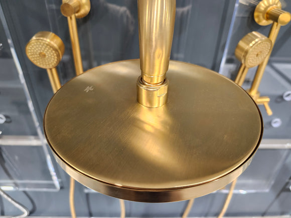 House of Rohl Gold Shower Accessories Floormodel Clearance as is rough in not included