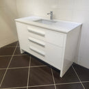 48" Aura Glossy White Plato Vanity with Countertop Combo (as is) J12-1
