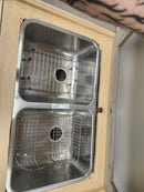 Franke NCX120-29 Sink - Undermount Double Concerto Creased Bottom SS Kitchen Sink Floormodel Clearance as is-1
