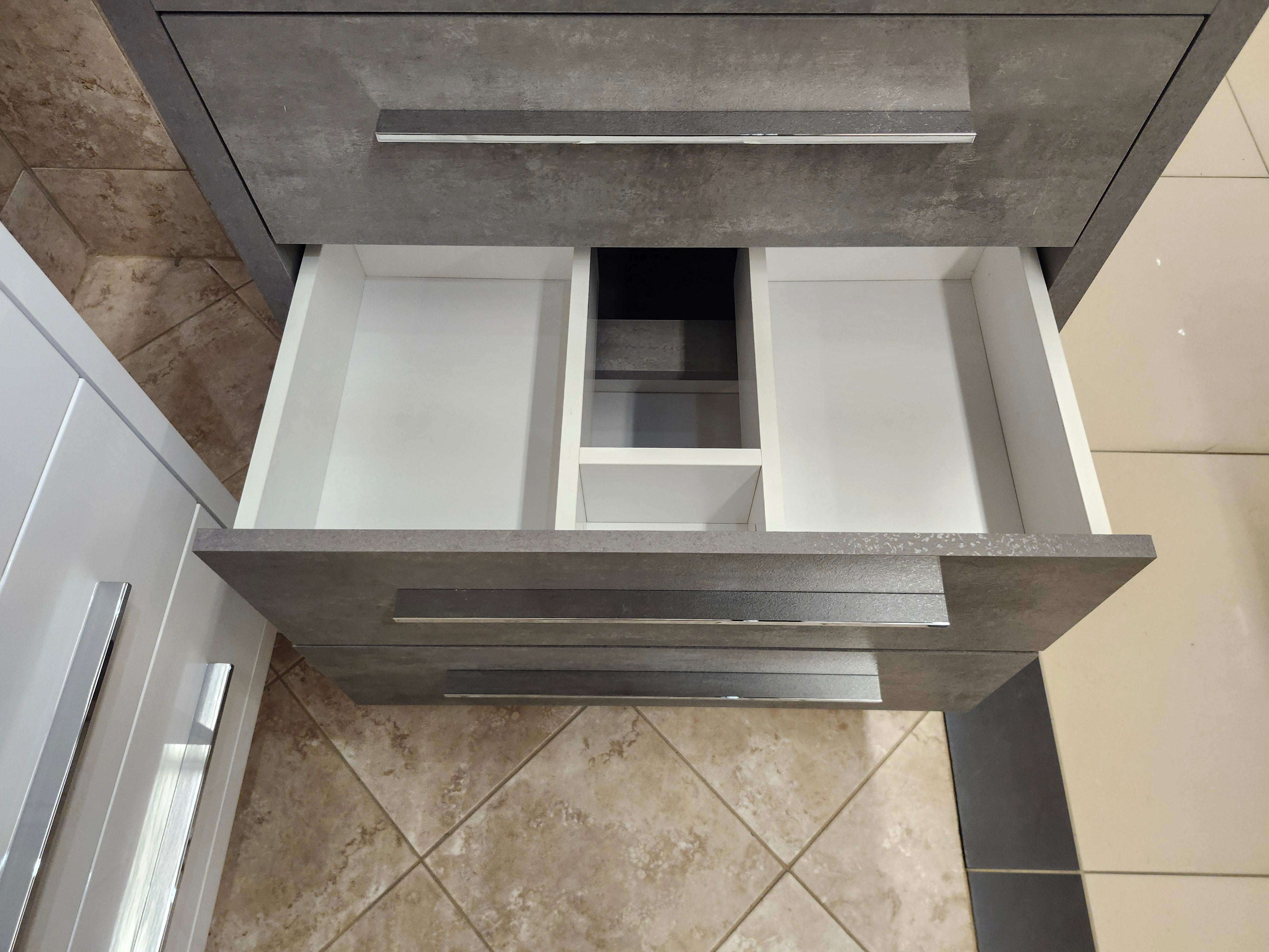 30" Aura Cement Plato Vanity with Countertop Combo (as is)