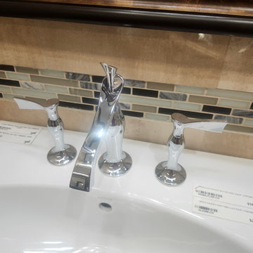 Brizo RSVP 8cc Bathroom Faucet Chrome with Handles Floormodel Clearance as is (H17) - 0