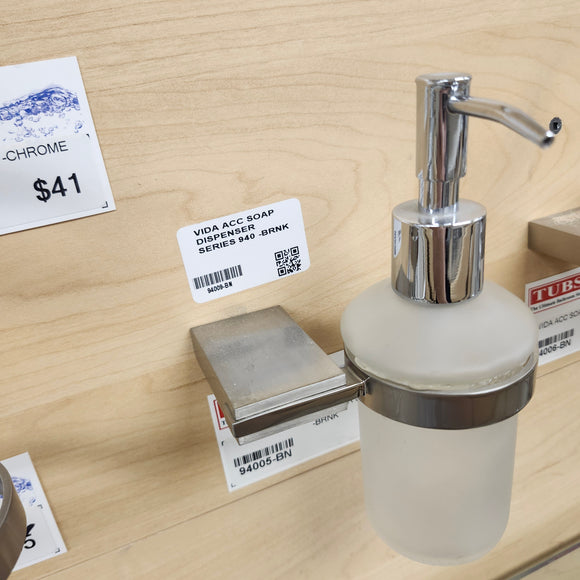 Vida 940 Series Liquid Soap Holder Bathroom Accessory Floormodel Sold As is