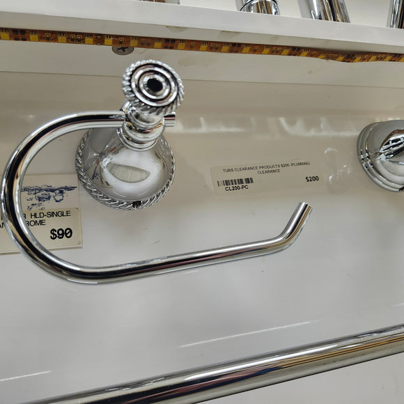 Rubinet Etruscan Toilet Paper Holder Bathroom Accessory Sold As Is Floormodel Clearance
