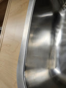 Vida Axes 27" x 19" Stainless Steel Round Undermount Kitchen Sink Floormodel Clearance-7